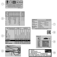 TECHNISCHE INFO AUFKLEBER