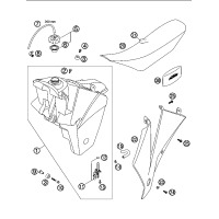 KRAFTSTOFFTANK / SITZBANK / ABDECKUNG 