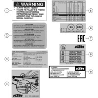 TECHNISCHE INFO AUFKLEBER