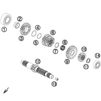 GETRIEBE I - ANTRIEBSWELLE