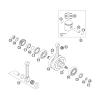 CRANKSHAFT, PISTON