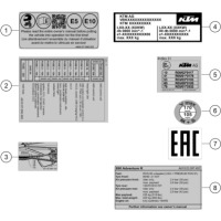 TECHNISCHE INFO AUFKLEBER