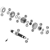 GETRIEBE I / ANTRIEBSWELLE
