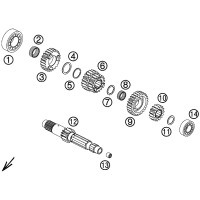 GETRIEBE I - ANTRIEBSWELLE