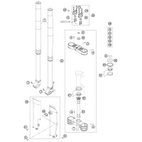 FRONT FORK, TRIPLE CLAMP