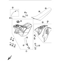 KRAFTSTOFFTANK / SITZBANK / ABDECKUNG 
