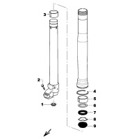 VORDERRADGABEL MARZOCCHI USD D 50
