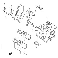  BREMSSATTEL HINTEN
