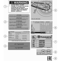 TECHNISCHE INFO AUFKLEBER