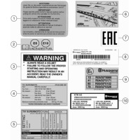 TECHNISCHE INFO AUFKLEBER
