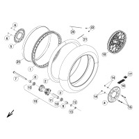 HINTERRAD BIS RAHMENNUMMER ZD3C20002C0500735
