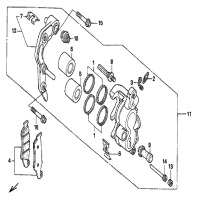 BREMSSATTEL VORDERRAD