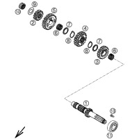 GETRIEBE I - ANTRIEBSWELLE