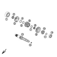GETRIEBE I - ANTRIEBSWELLE