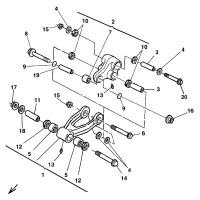 HINTERRADAUFHAENGUNG / HEBELWERK