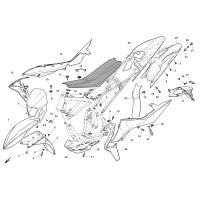 VERKLEIDUNG / KOTFLUEGEL / SITZ