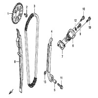 NOCKENWELLENKETTE / SPANNVORRICHTUNG