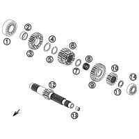 GETRIEBE I / ANTRIEBSWELLE