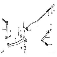 SCHALTHEBEL / BREMSHEBEL / KICKSTARTER