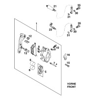 BREMSZANGE VORNE BREMBO `95