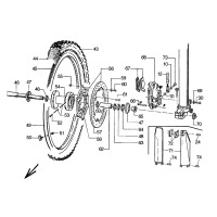 VORDERRAD / VORDERRADBREMSE OHLINS