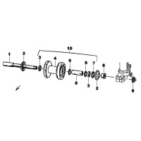 VORDERRADNABE FUER MARZOCCHI USD D 50