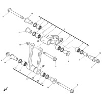 HINTERRADAUFHAENGUNG / HEBELWERK