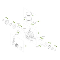 KURBELWELLE - KOLBEN - AUSGLEICHSWELLE 2