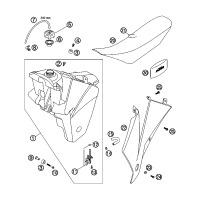 KRAFTSTOFFTANK / SITZBANK / ABDECKUNG 