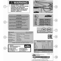 TECHNISCHE INFO AUFKLEBER