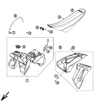 TANK / SITZBANK / VERKLEIDUNG