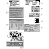 TECHNISCHE INFO AUFKLEBER