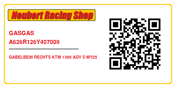 GASGAS A626R126Y407009