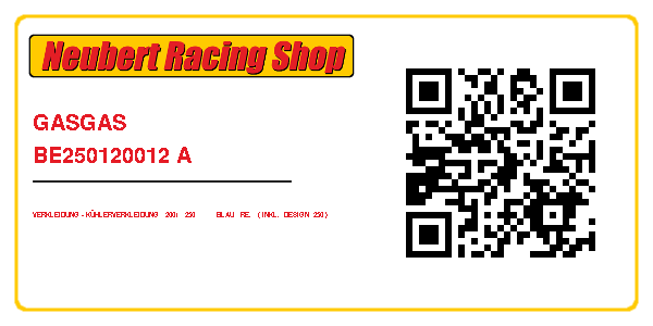 GASGAS BE250120012 A