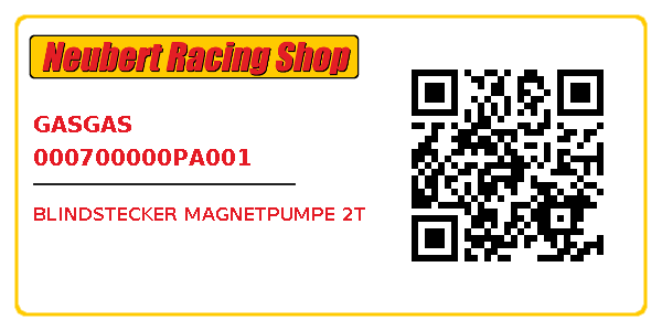 Blindstecker Magnetpumpe 2t 