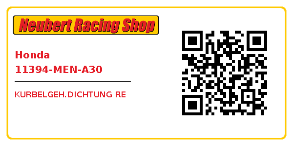 Honda 11394-MEN-A30