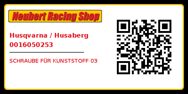 Husqvarna / Husaberg 0016050253