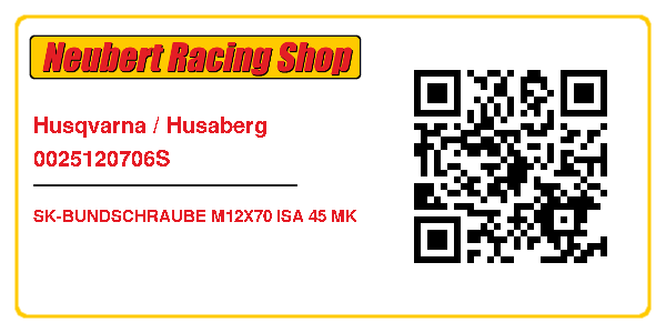 Husqvarna / Husaberg 0025120706S