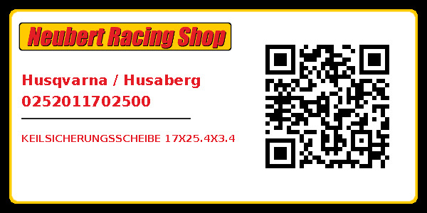 Husqvarna / Husaberg 0252011702500