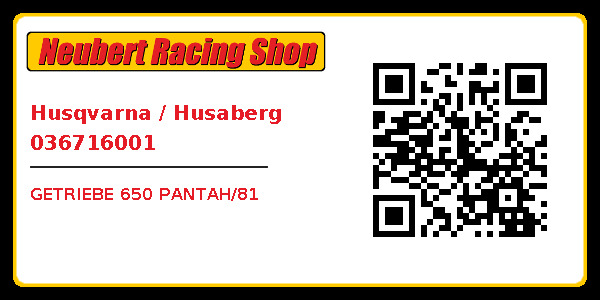 Husqvarna / Husaberg 036716001