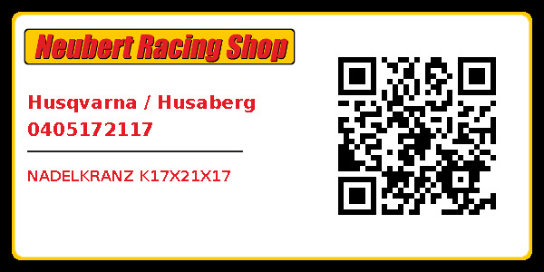 Husqvarna / Husaberg 0405172117
