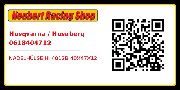Husqvarna / Husaberg 0618404712