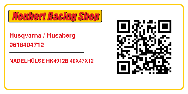 Husqvarna / Husaberg 0618404712