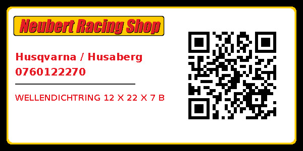Husqvarna / Husaberg 0760122270