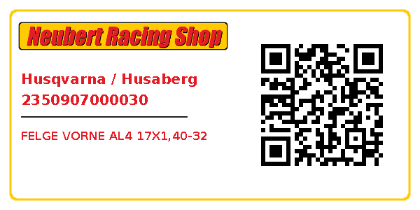 Husqvarna / Husaberg 2350907000030