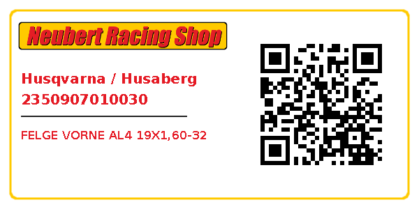 Husqvarna / Husaberg 2350907010030