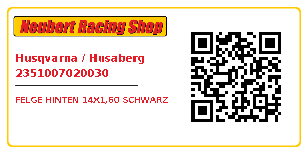 Husqvarna / Husaberg 2351007020030