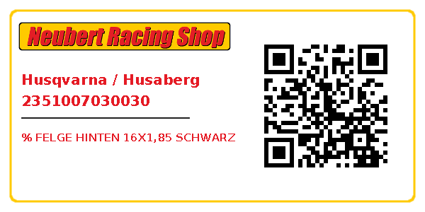 Husqvarna / Husaberg 2351007030030