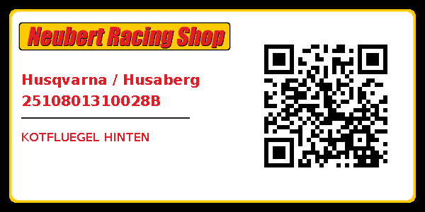 Husqvarna / Husaberg 2510801310028B