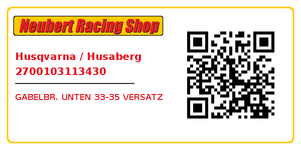 Husqvarna / Husaberg 2700103113430